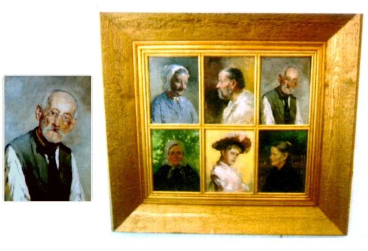 Bătrân cu ochelari, detail