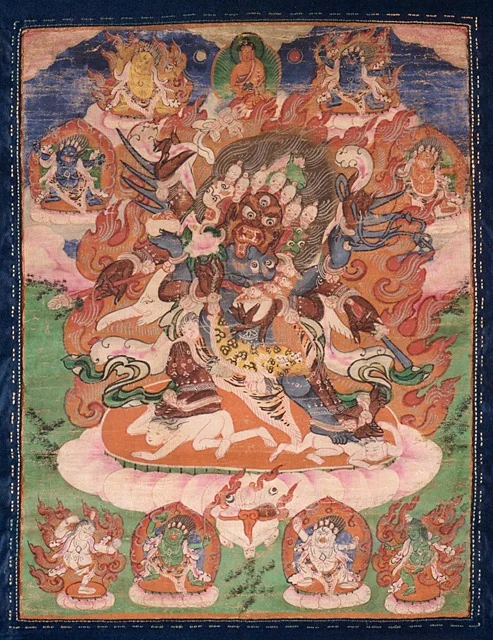 Garuda-Feathered Hayagriva and Consort, detail