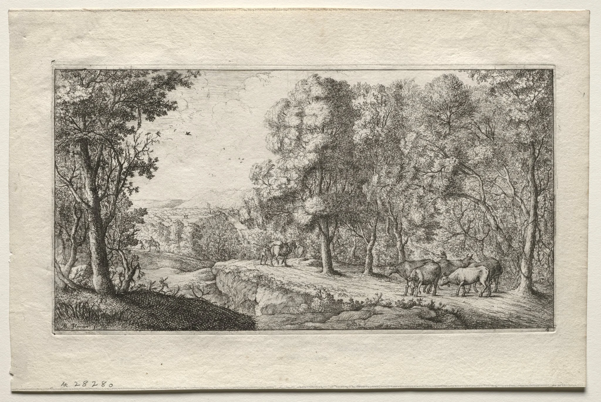 The Road at the Border of the Woods, detail