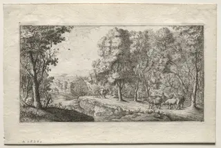 The Road at the Border of the Woods, by Albert Flamen, 1652