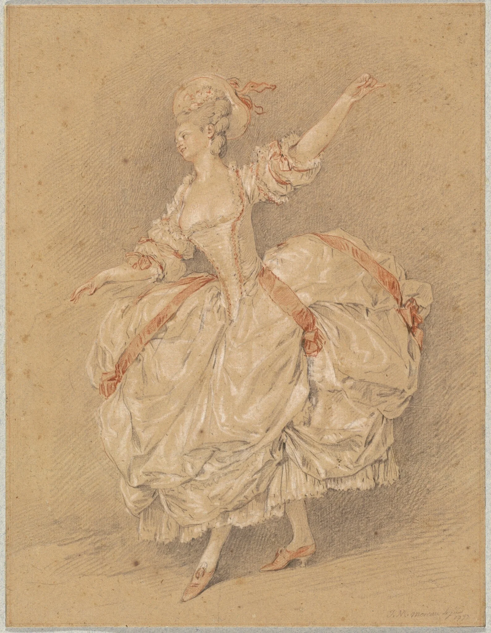 A Dancer, detail
