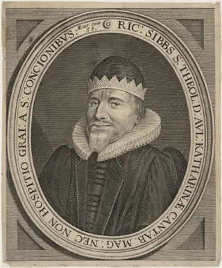 Rev. Richard Sibbes, by John Payne, ink, 1627