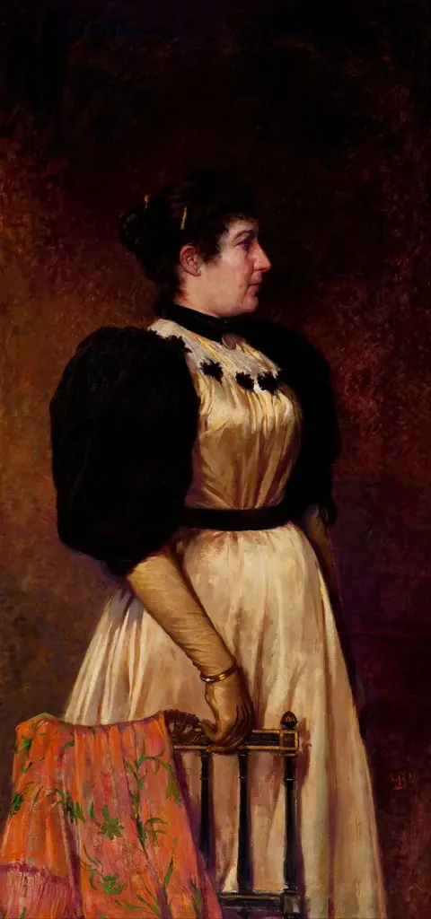 Portrait of a Lady, by Henrique Bernardelli, oil, 1898