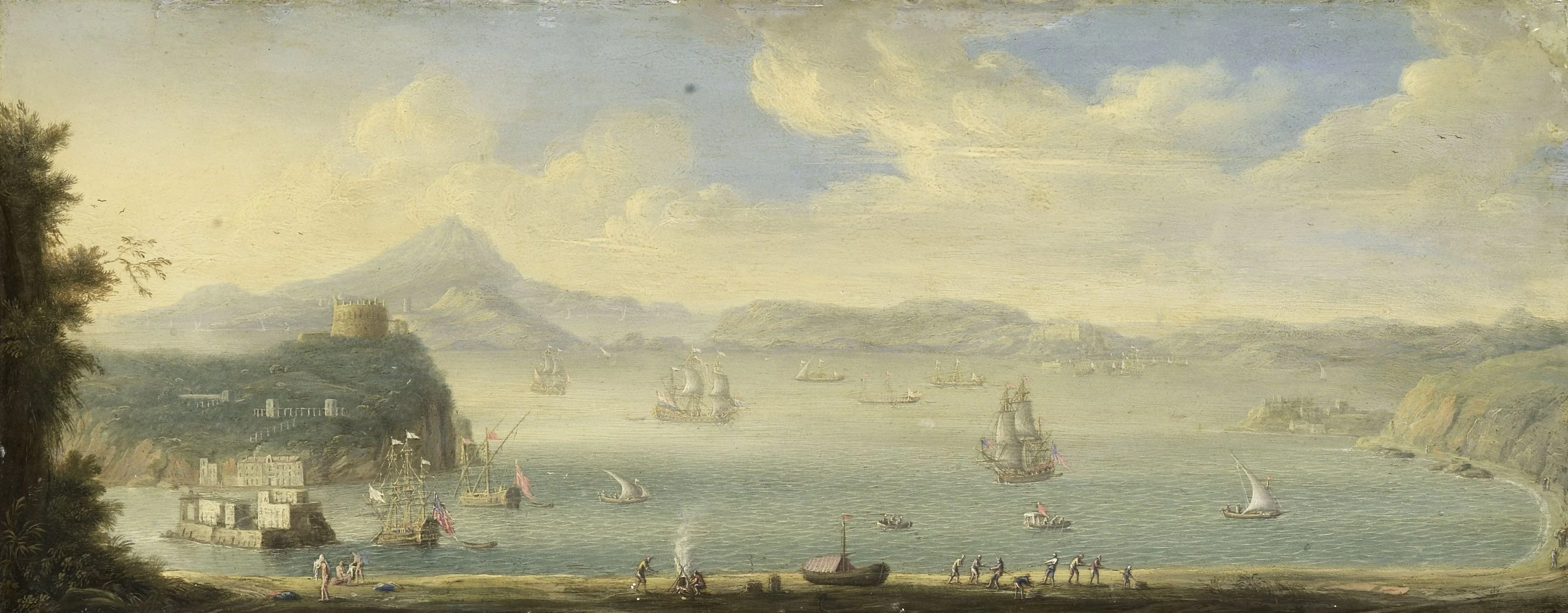 View of the Gulf of Naples, detail