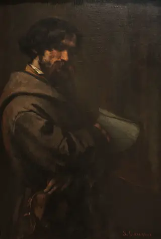 Alphonse Promayet (1822–1872), by Gustave Courbet, oil, 1851