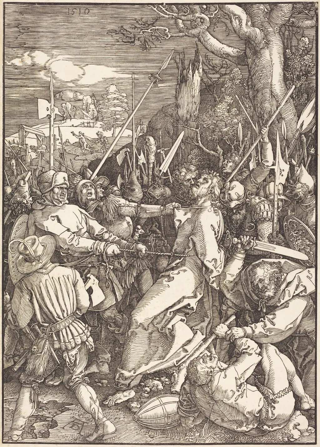 The Betrayal of Christ, by Albrecht Dürer, ink, 1510