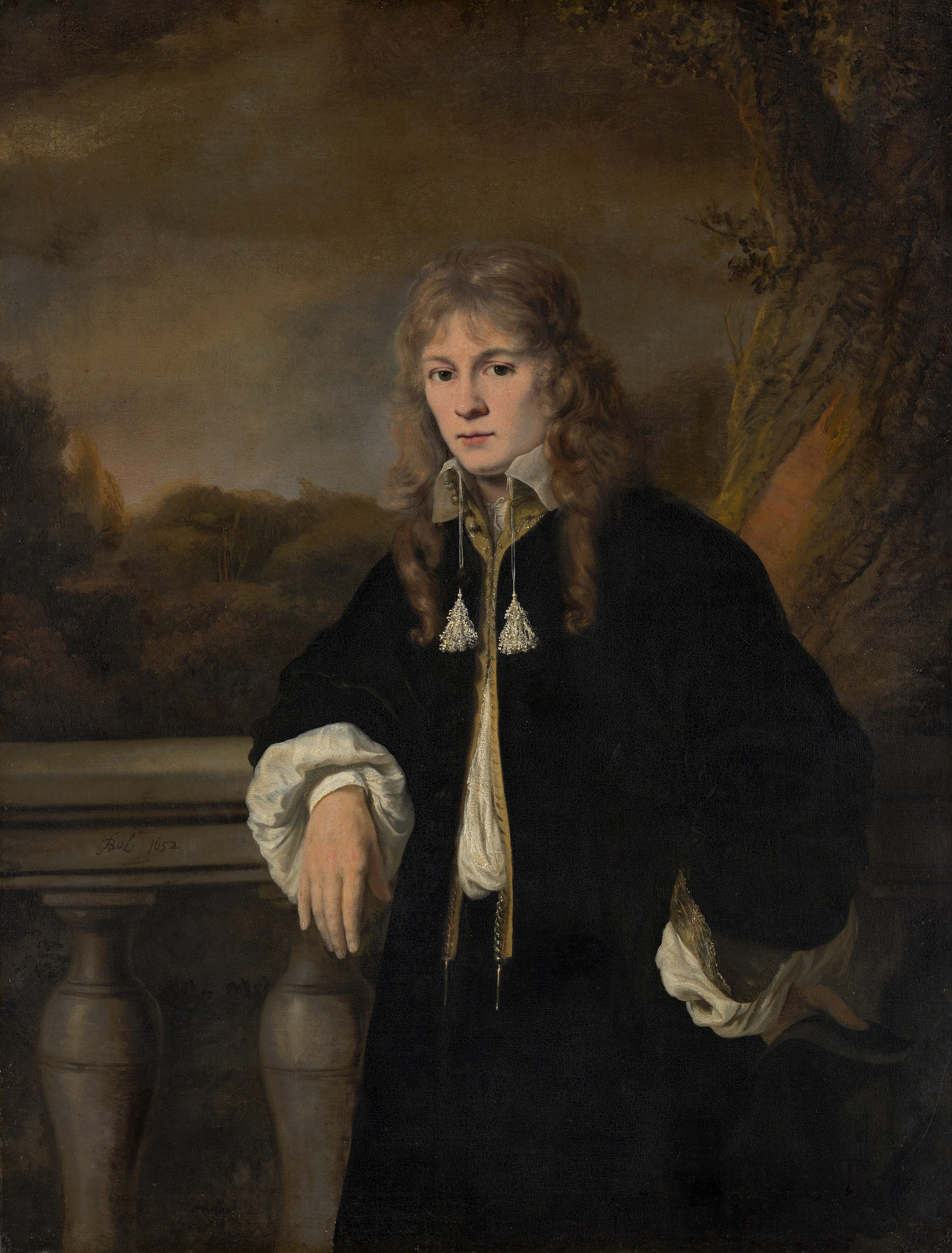 Portrait of a Young Man, presumably Louis Trip Jr (1638-1655), detail