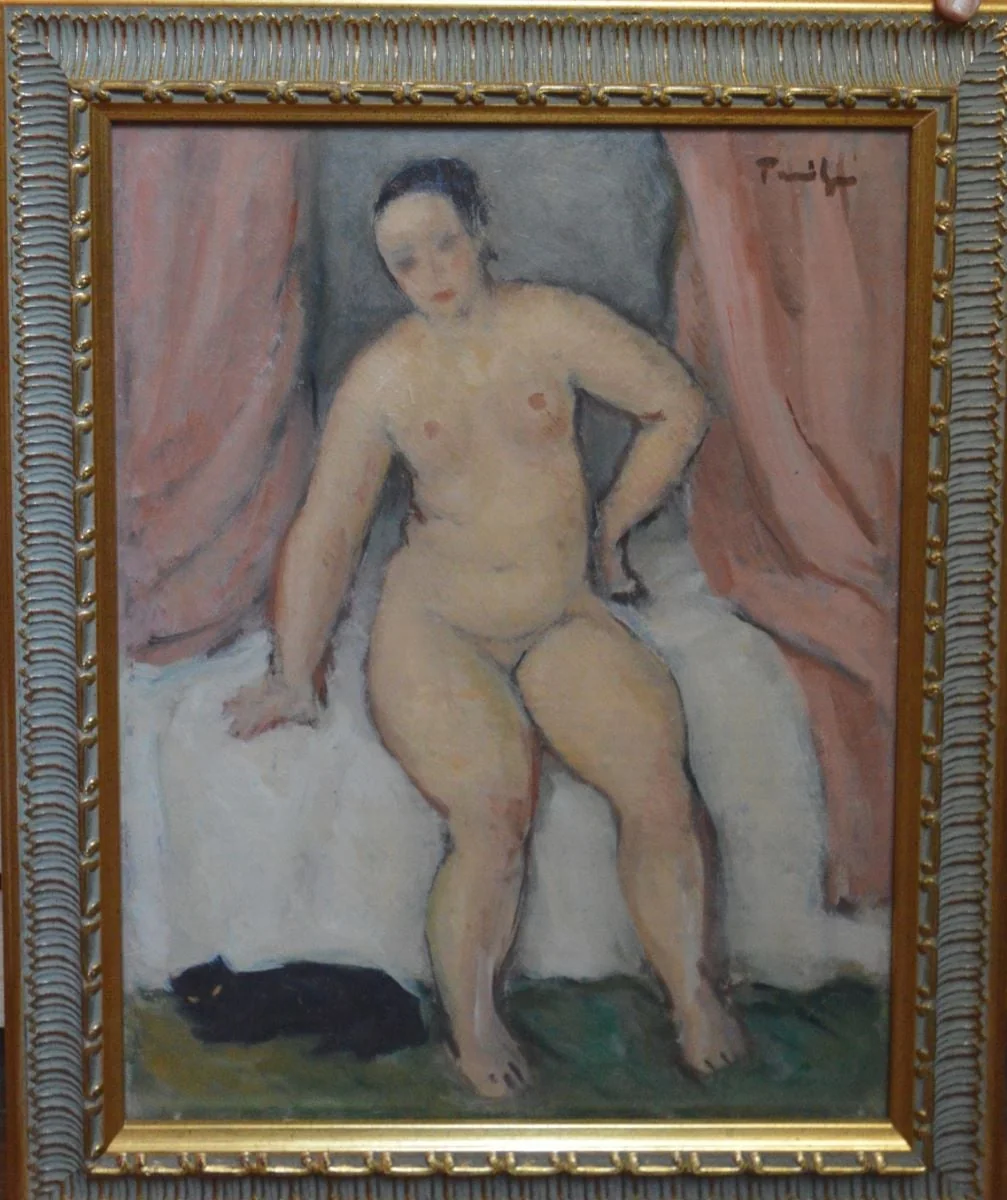 Nud (cu pisică), detail