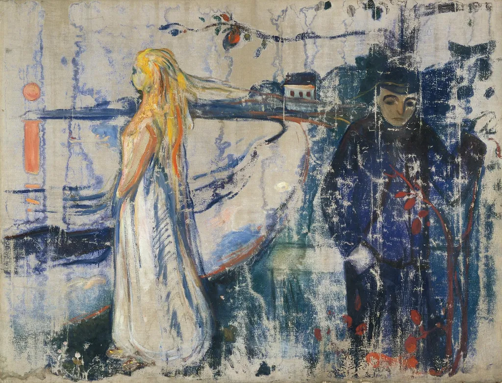 Separation, by Edvard Munch, oil, 1898