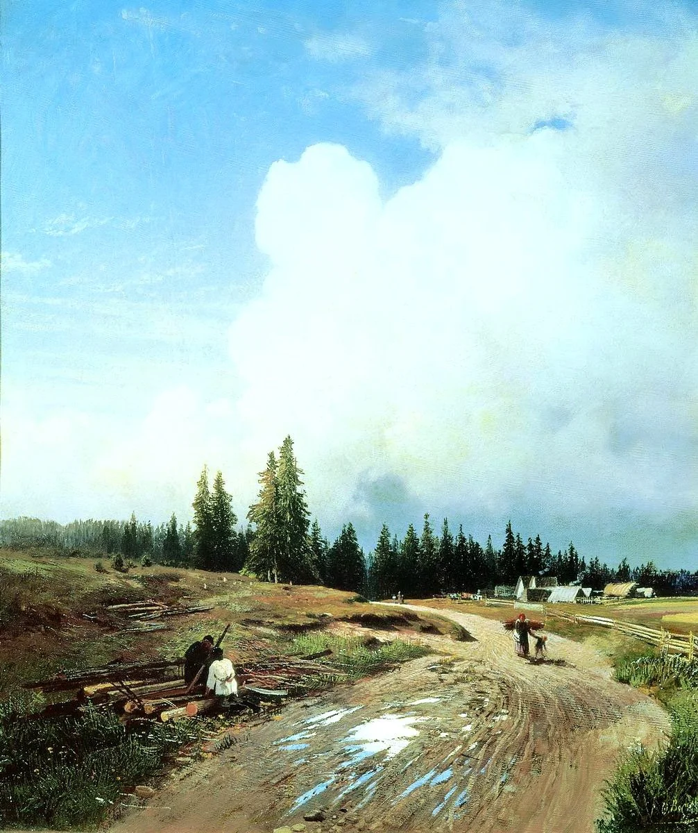 After a thunderstorm, detail