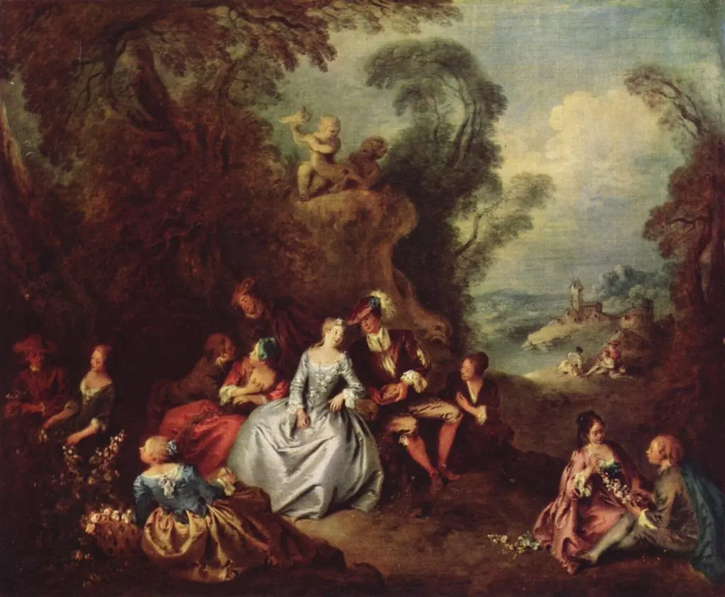 Die Freuden des Landlebens, by Jean-Baptiste Pater, oil, 1730