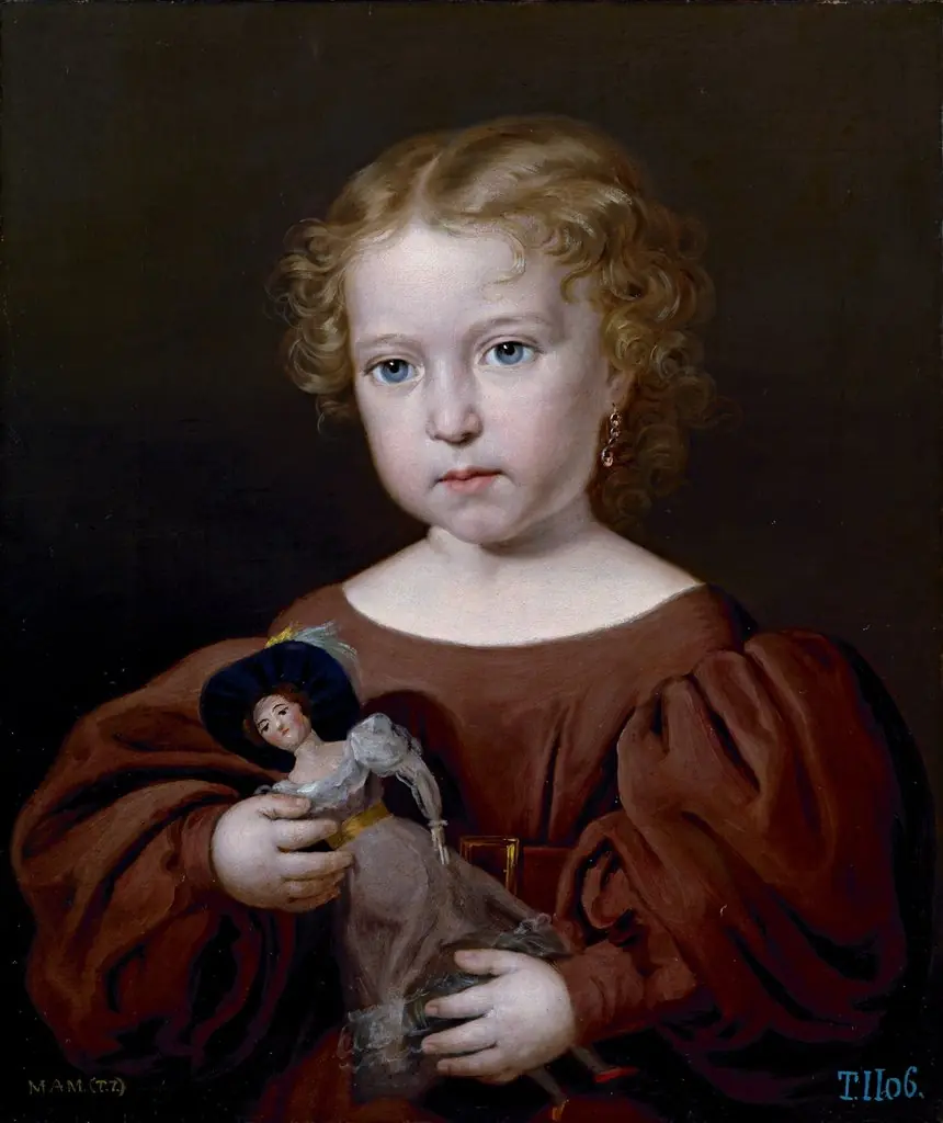 Ángela Tegeo, by Rafael Tejeo, oil, 1832