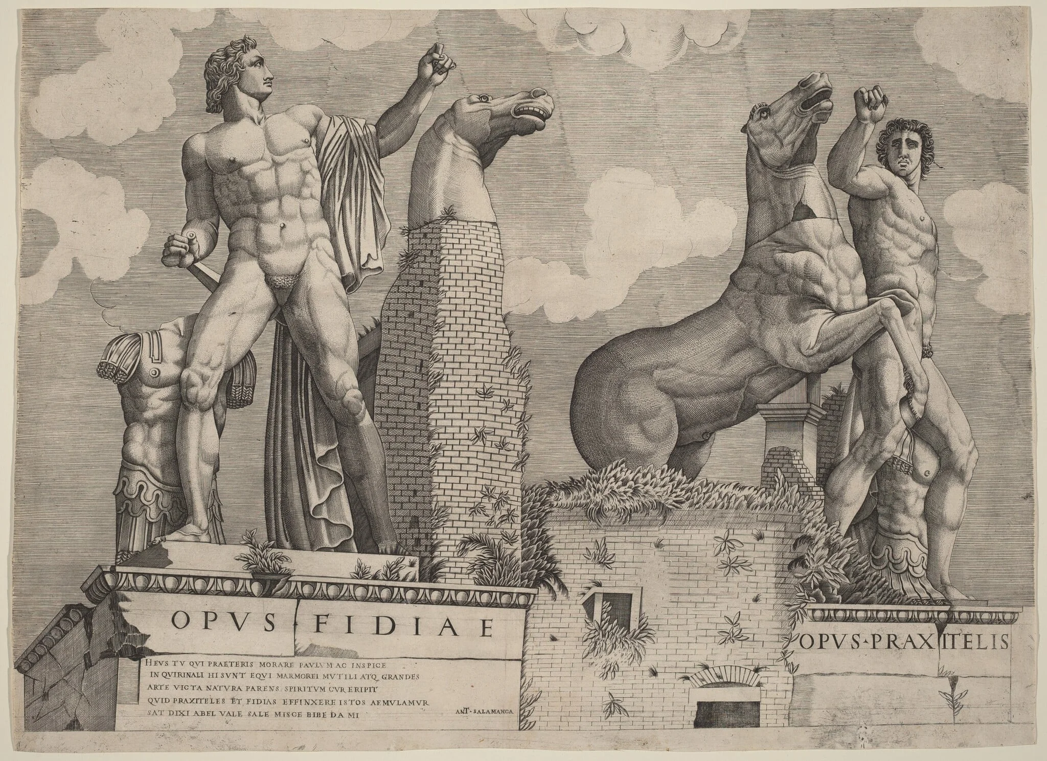 Opus Filiae... Opus Praxitelis, detail