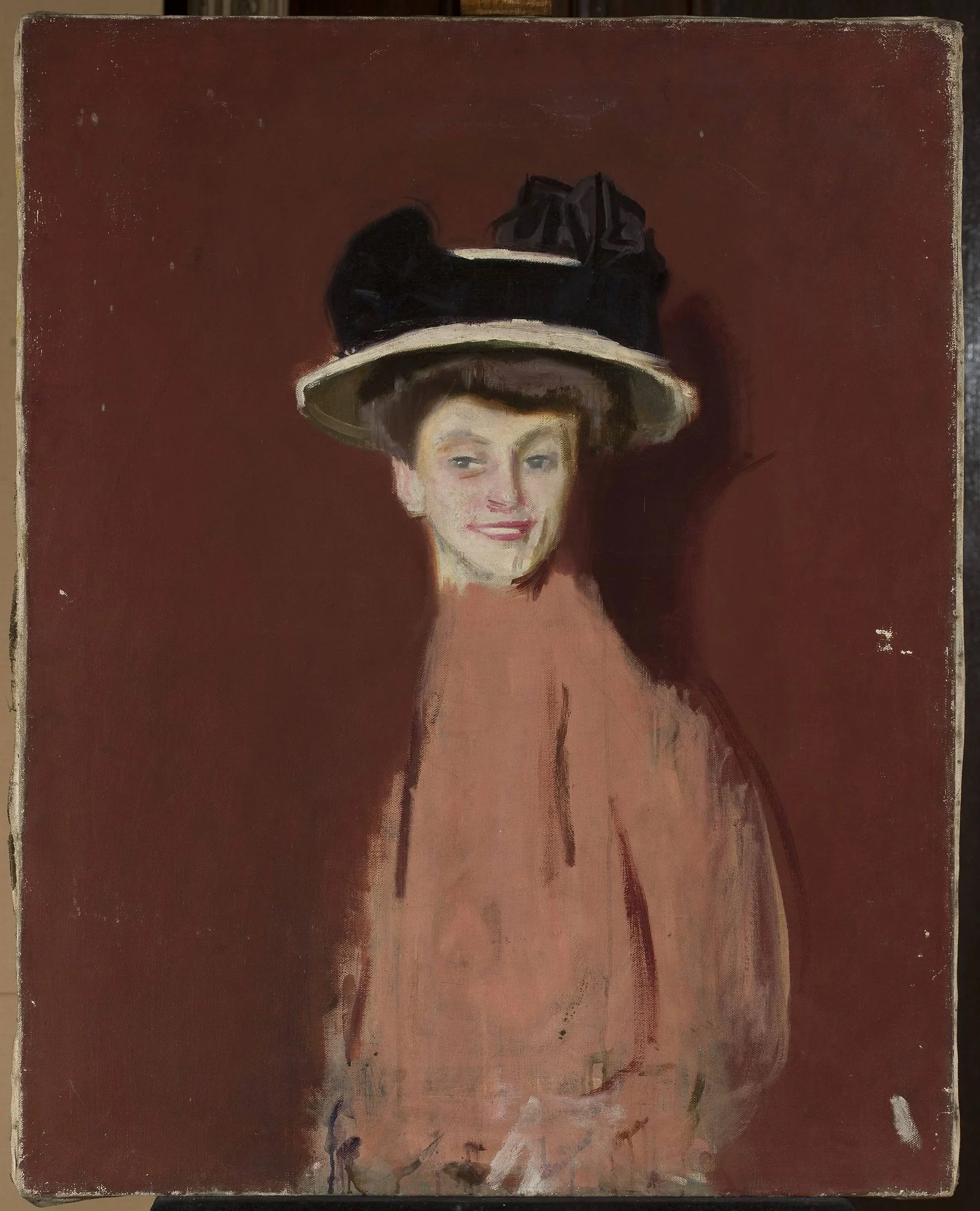Portrait study of a woman, detail