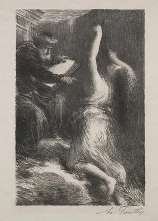 Parsifal, Act II: Evocation of Kundry, by Henri Fantin-Latour, 1886