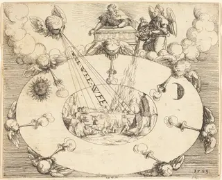 The Opening of the Seventh Seal, by Augustin Hirschvogel, ink, 1549