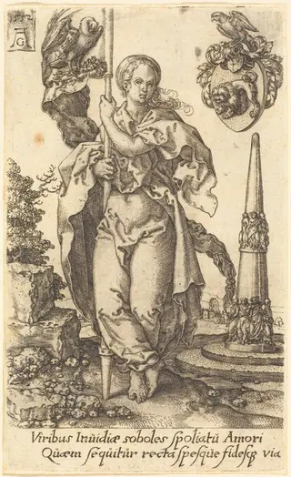 Charity, by Heinrich Aldegrever, 1552