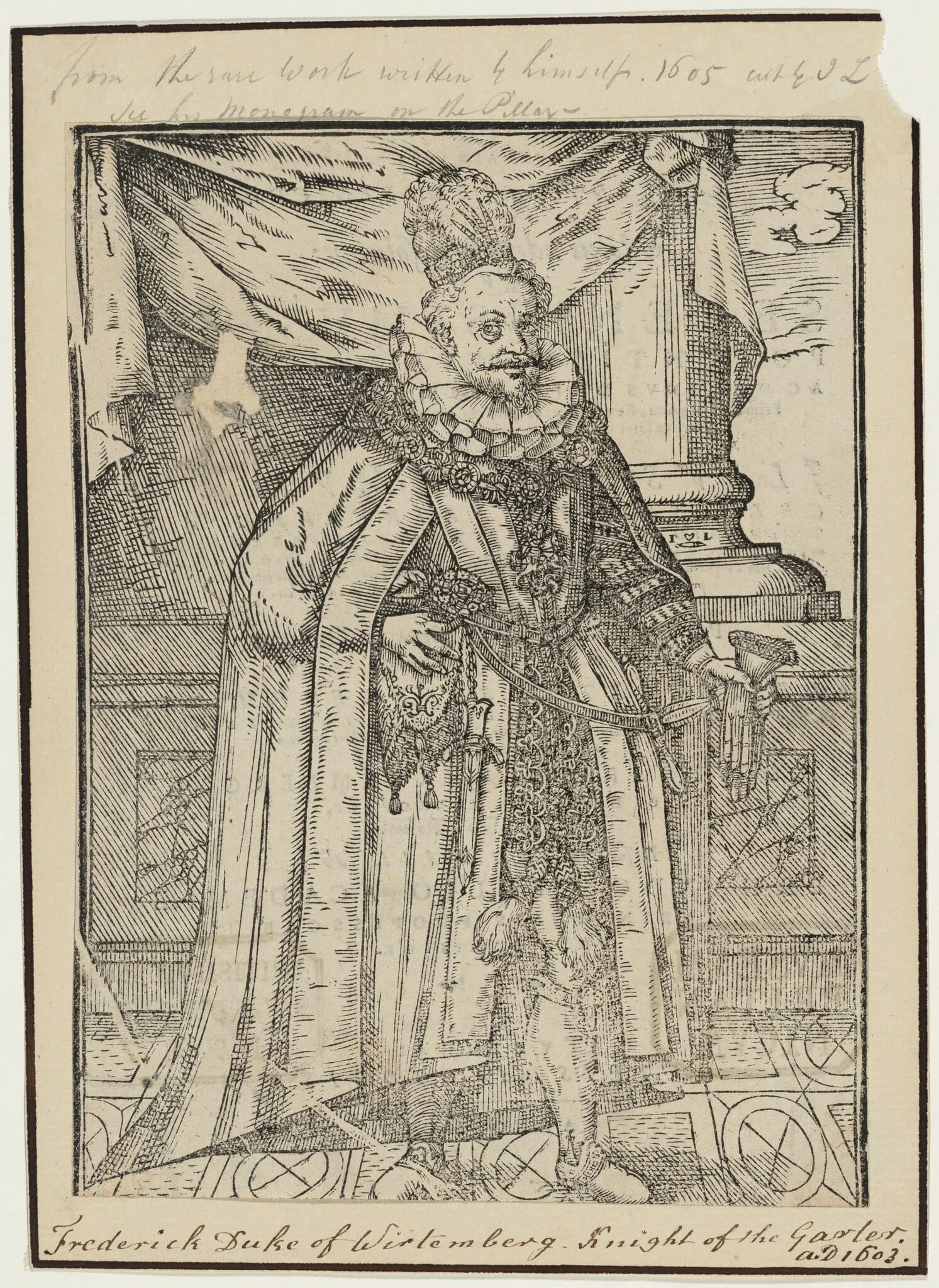 Frederick I, Duke of Wurtemberg, detail