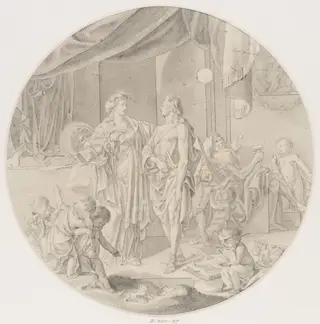 Minerva encouraging the Arts, by Charles-Nicolas Cochin, 1750