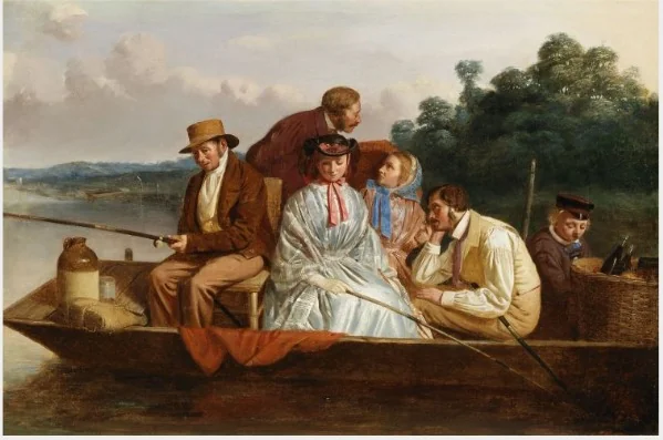 An Angling Party, detail