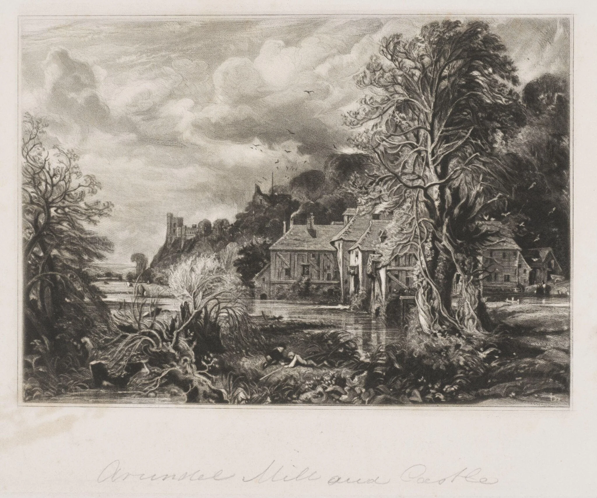 Arundel Mill and Castle, detail