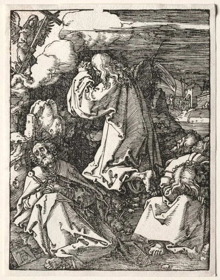 The Small Passion: Christ on the Mount of Olives, detail