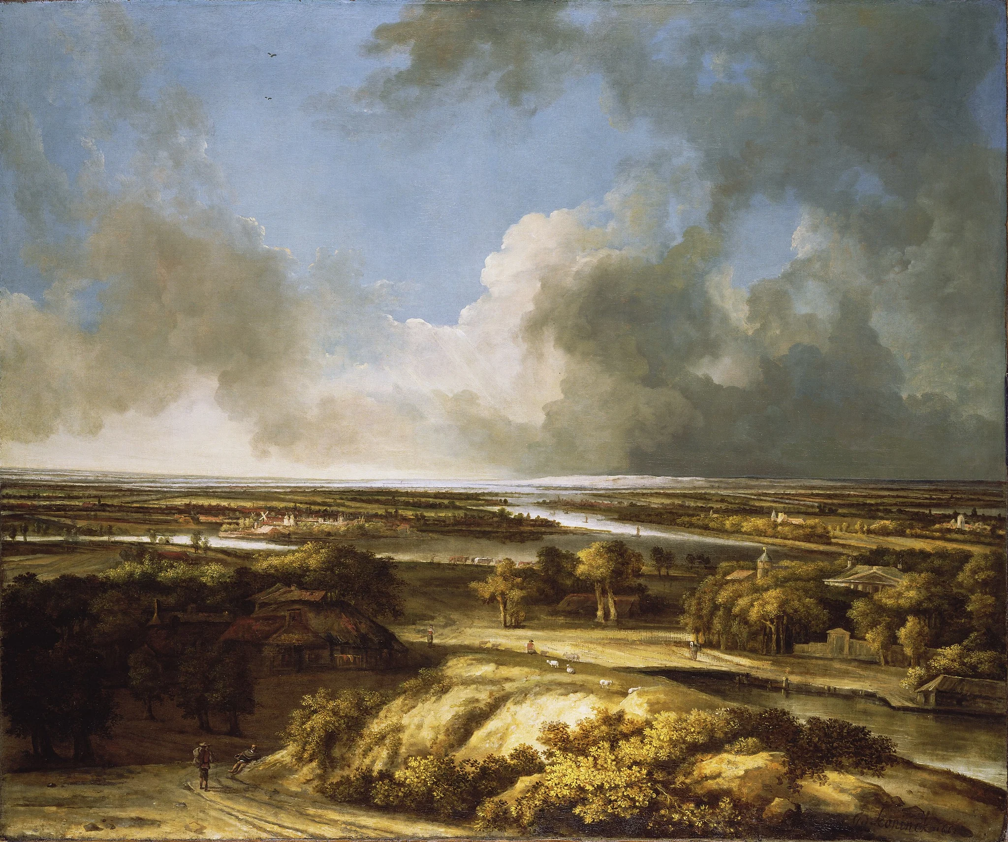 A Panoramic Landscape, detail