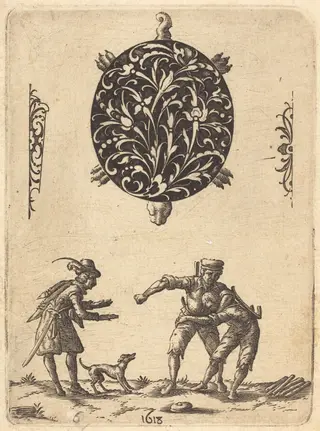 Design for a Turtle-Shaped Pendant, by Jean Toutin, ink, 1618