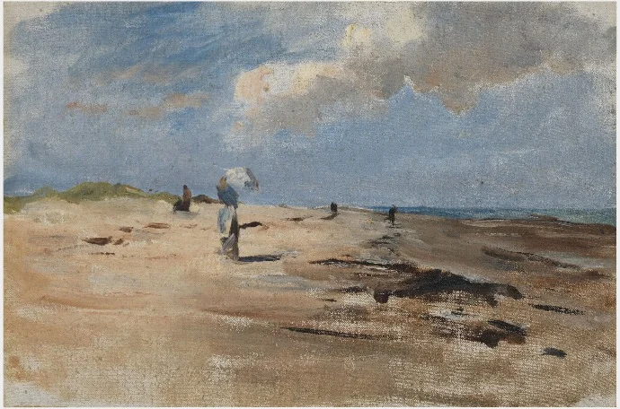 Beach Scene, detail