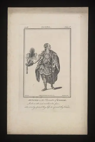 Mr. Lewis in the character of Zamor, by J. Thornthwaite, 1