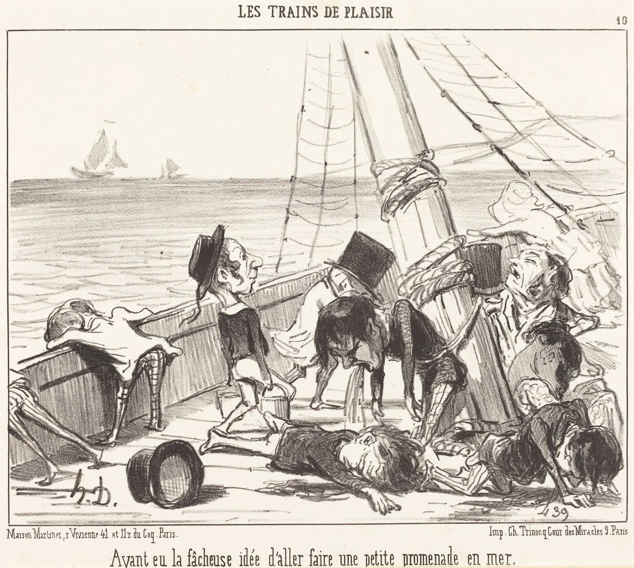 Ayant eu la facheuse idée d'aller... en mer, detail
