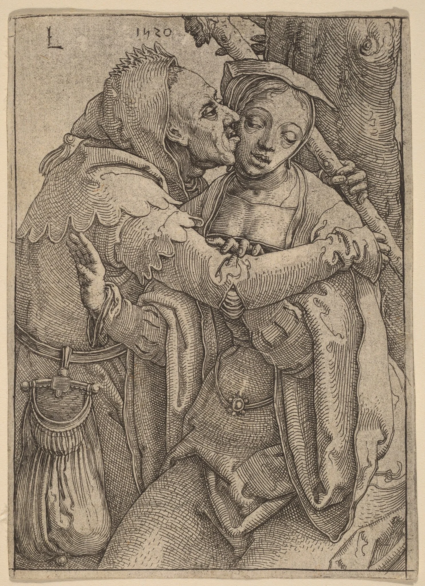 The Fool and the Woman, detail