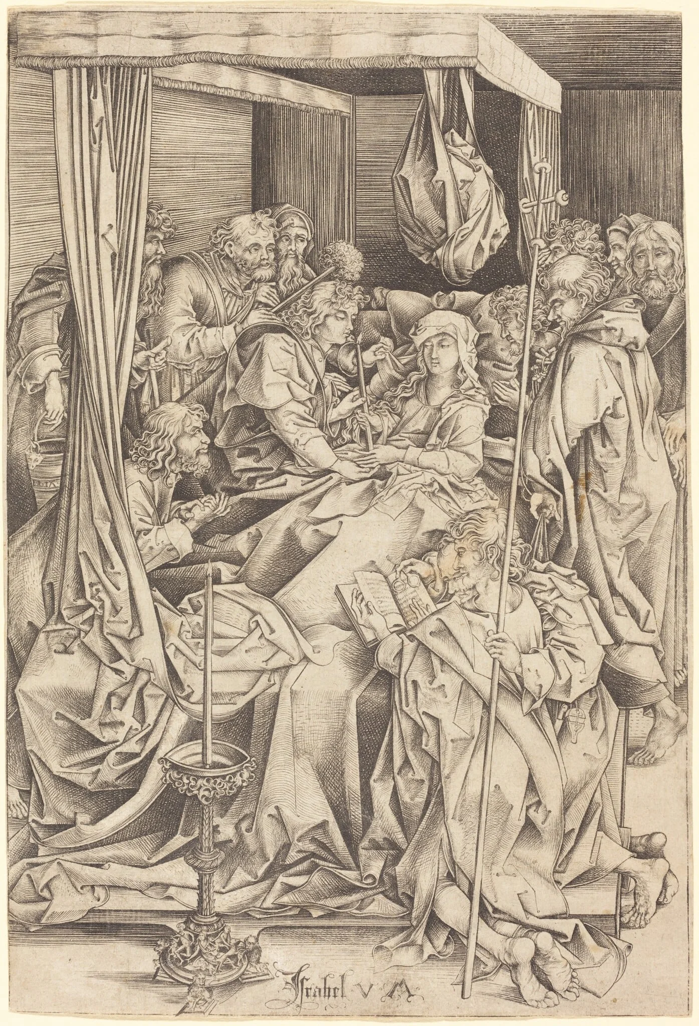 The Death of the Virgin, detail