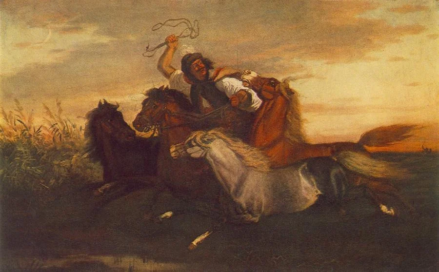 Galloping Outlaw, detail