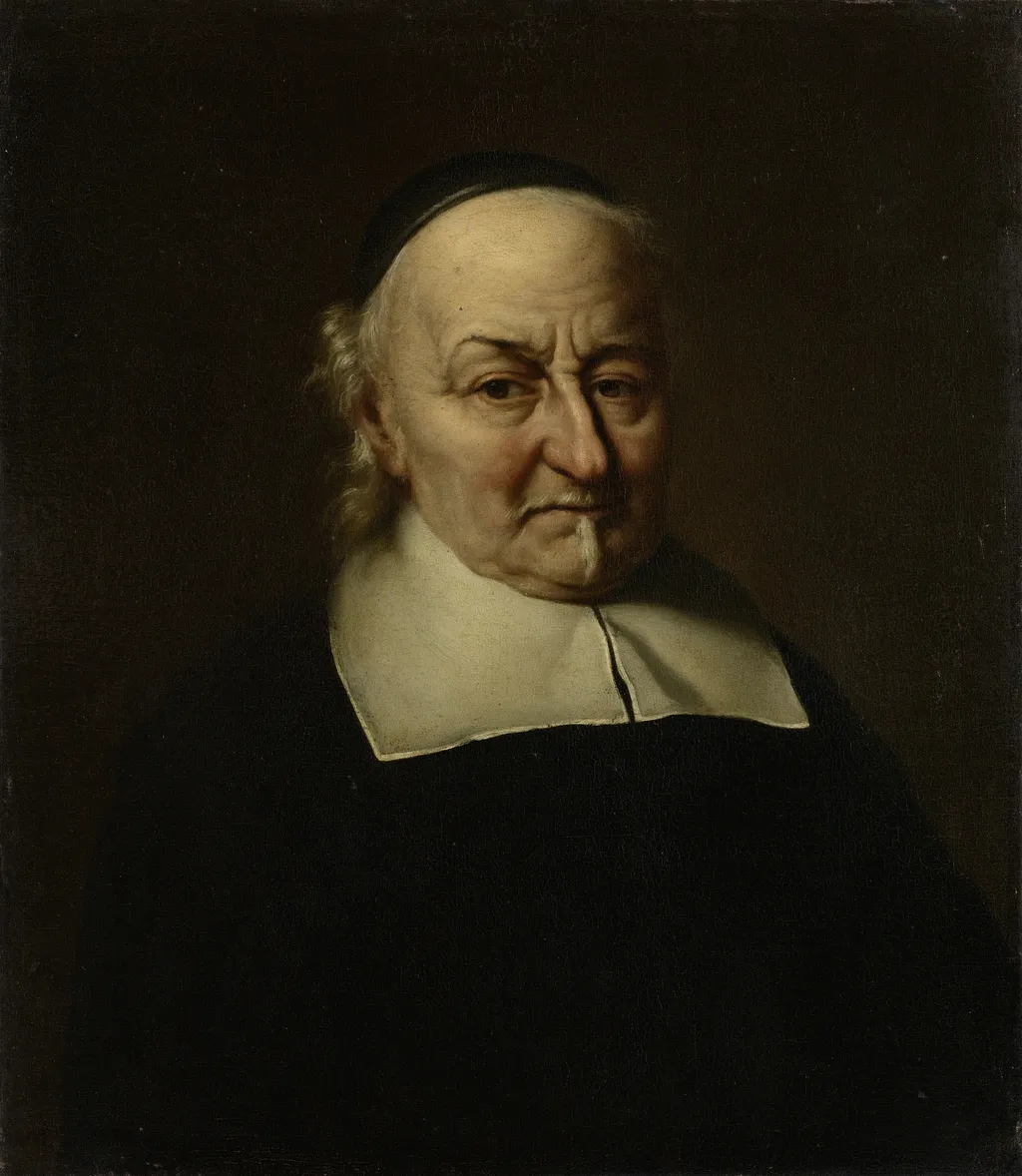 Joost van den Vondel (1587-1679). Poet, by Philips Koninck, oil, 1674