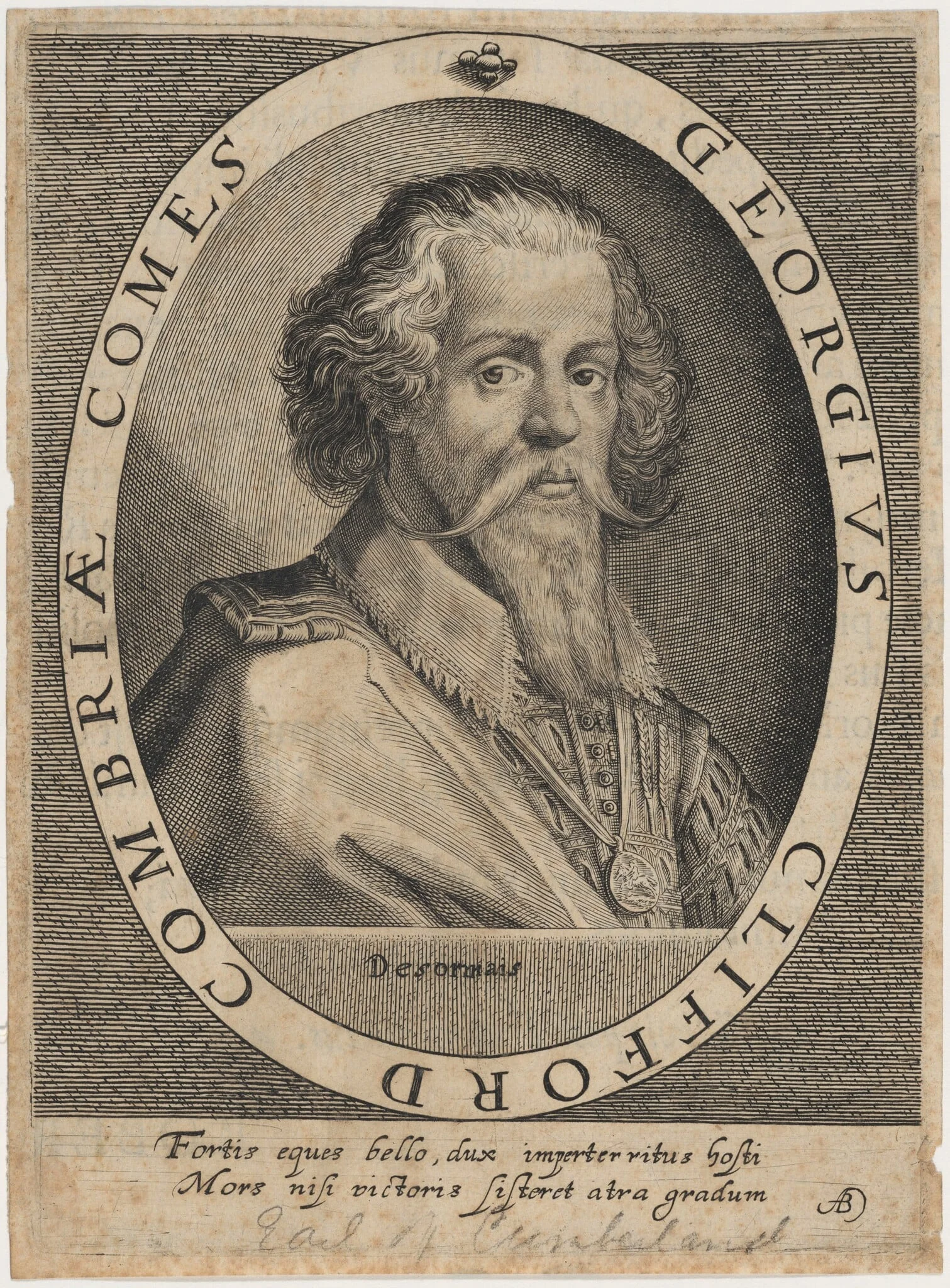 George Clifford, Third Earl of Cumberland, detail