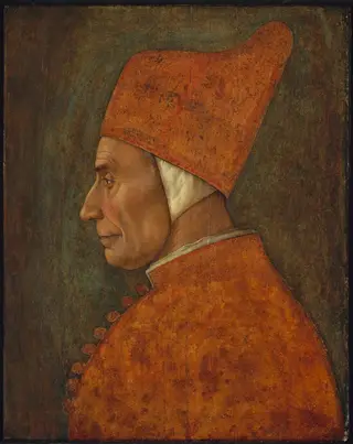 Portrait of a Doge, probably Pasquale Malipiero, by Gentile Bellini, tempera, 1460