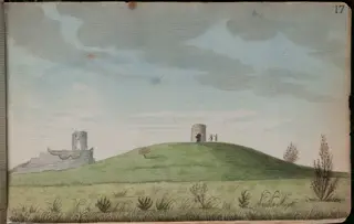Another view of Castleknock with an [sic] mutilated tower on a hill at some distance [...], by Gabriel, ca.1729-1817 Beranger, unspecified, 1790