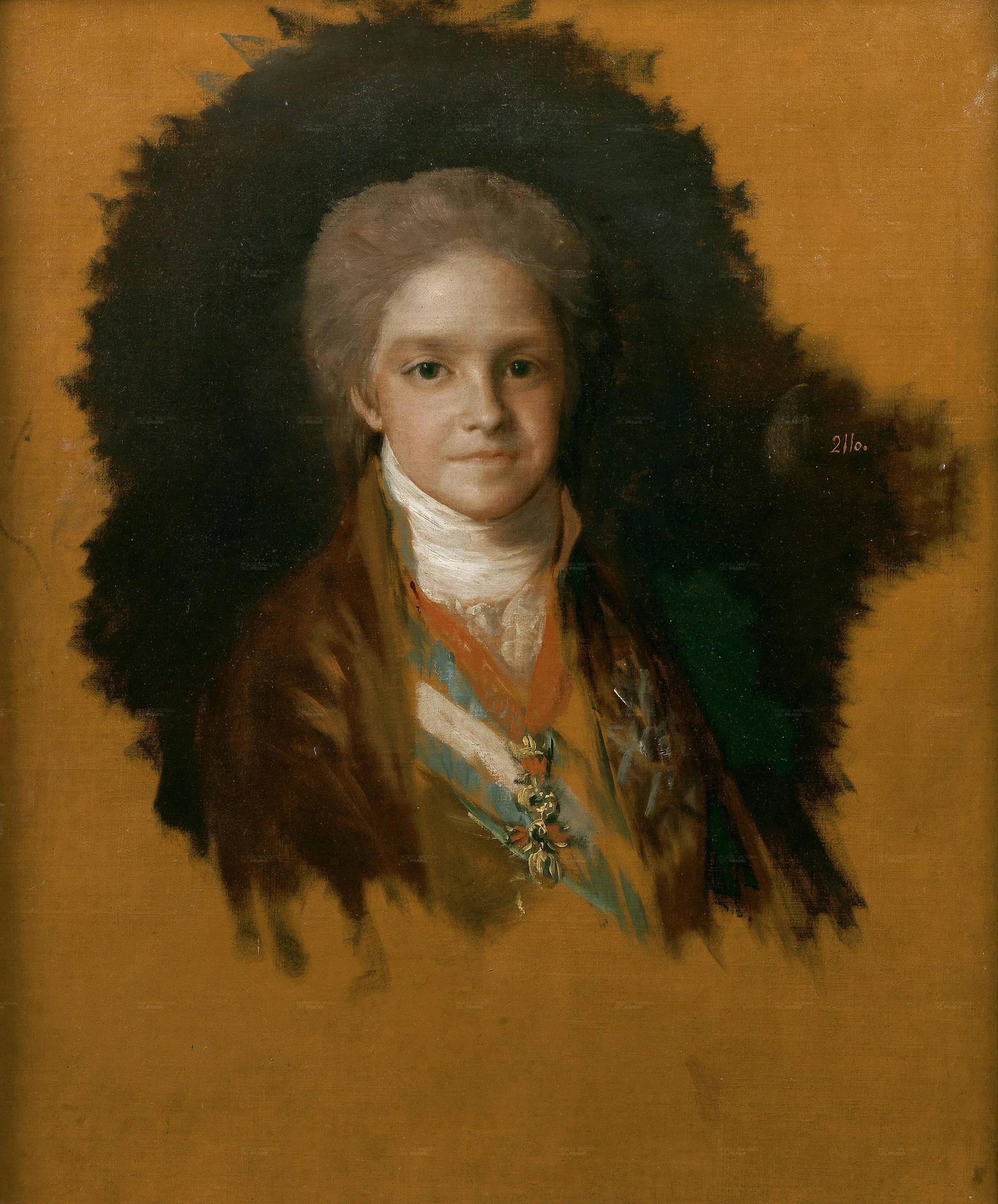 Portrait of the Infante Carlos María Isidro of Spain, detail