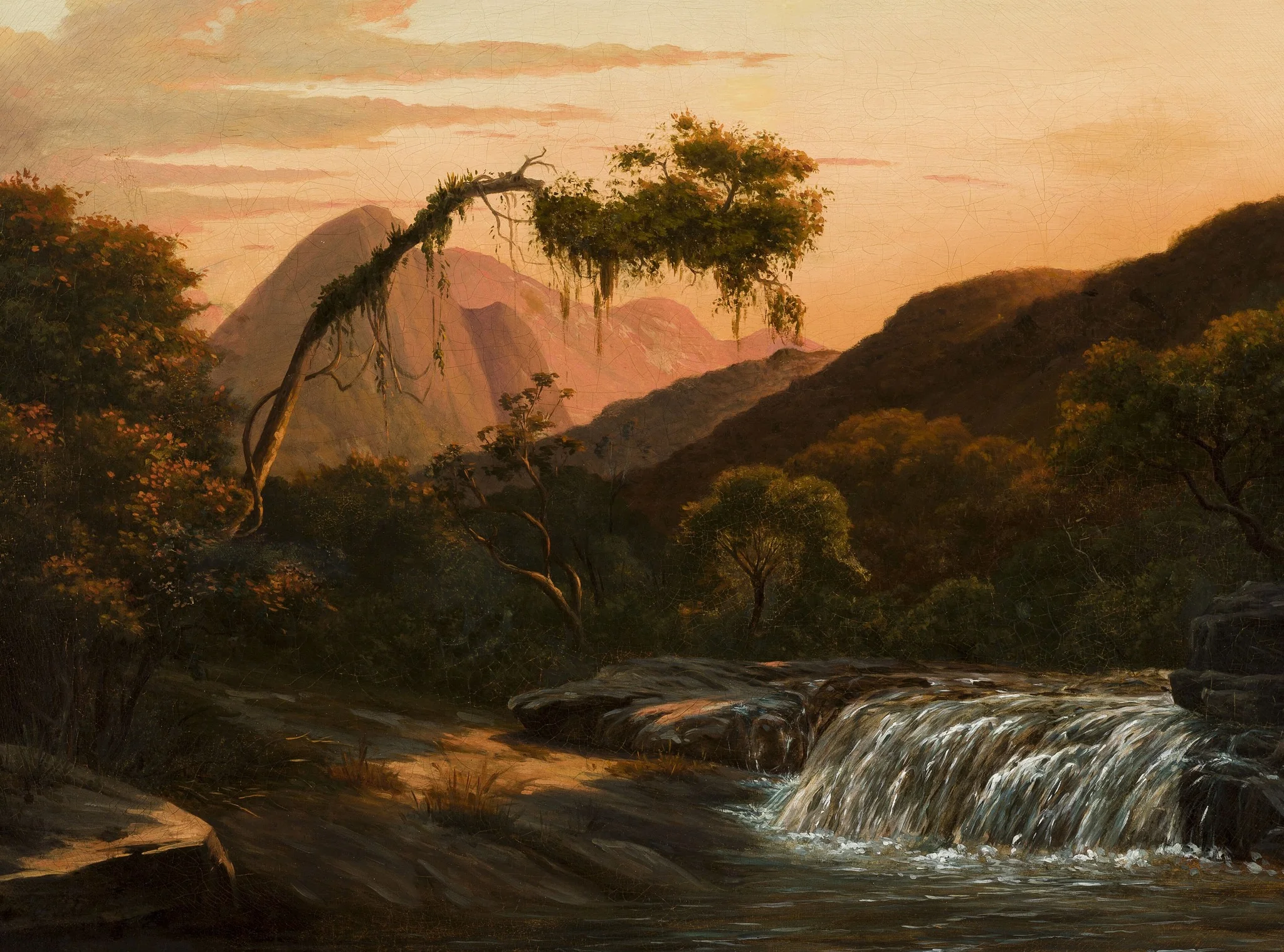 Cascata dos Correias, Petrópolis (atribuído), detail