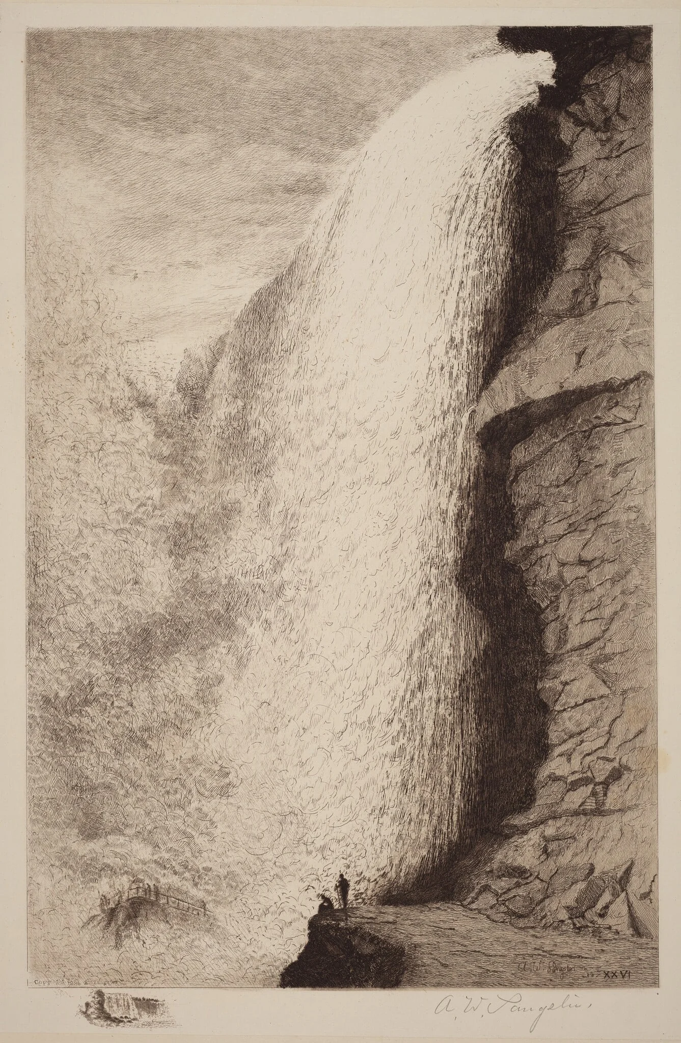 Untitled (Niagara Falls), detail