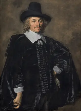 Portrait of a Gentleman, by Frans Hals, oil, 1651