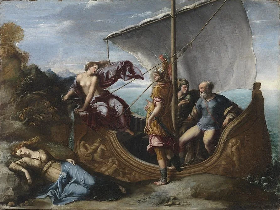 Theseus und Ariadne, detail