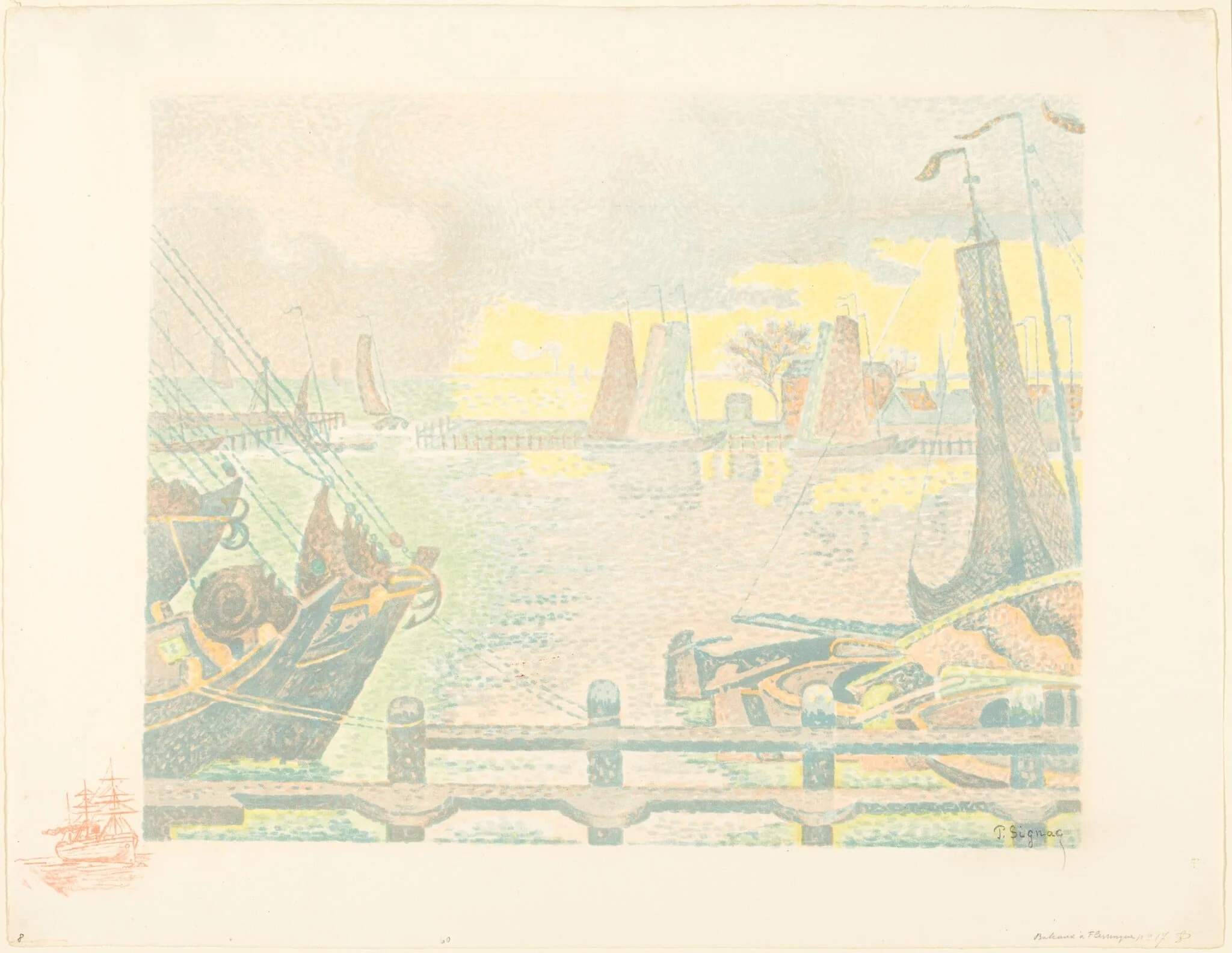 Boats at Flushing (Bateaux à Flessingue), detail
