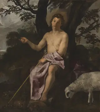 Saint John the Baptist in the Wilderness, by Diego Velázquez, oil, 1618