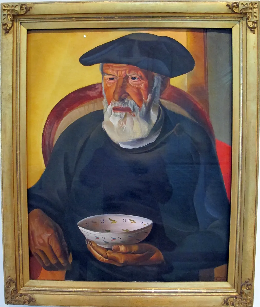 vecchio trombola, by Boris Grigoriev, unspecified, 1924