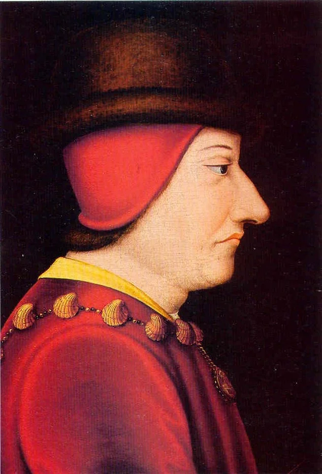 Portrait of Louis XI, detail