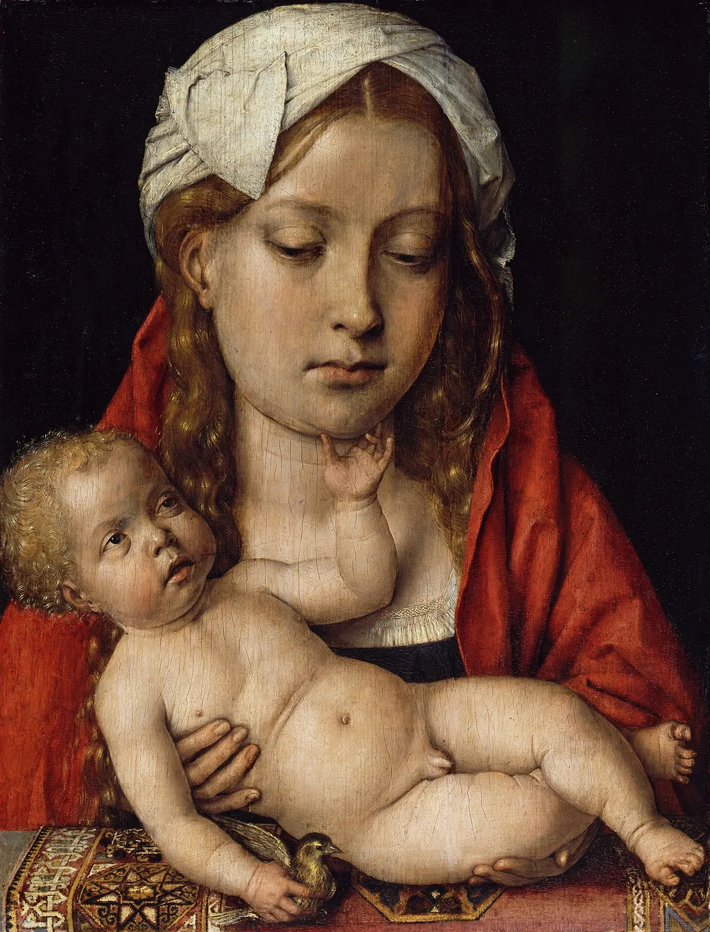 Mary with the Child, by Michael Sittow, oil, 1516