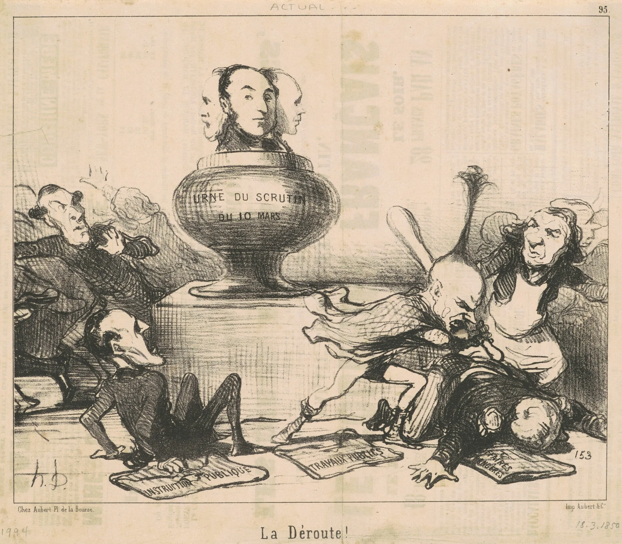 La dêroute!, detail