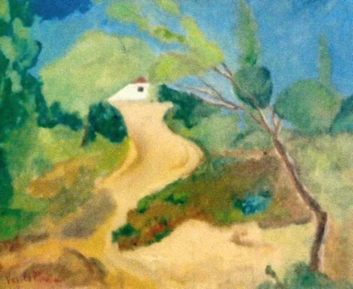 Peisaj de pădure, detail